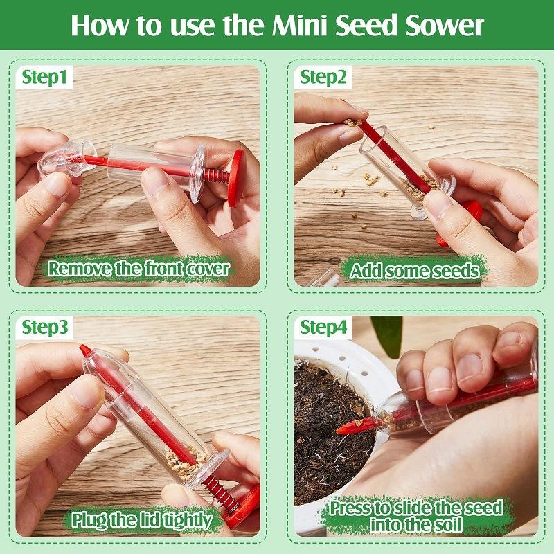 Gardening Tools Uses - Handheld Seed Dispenser for Precision Planting