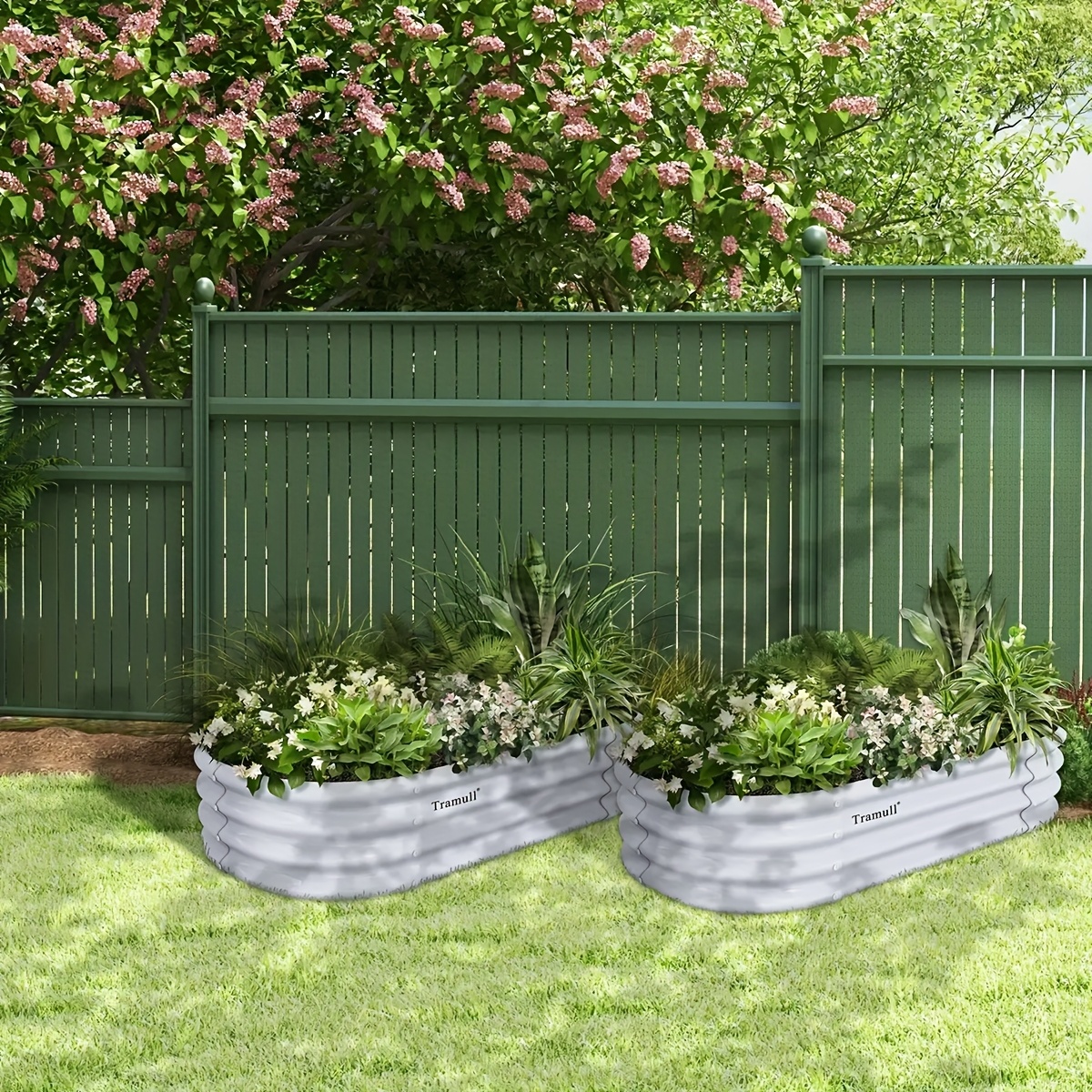 Raised Bed Planter Box - 4x2x1FT Galvanized Raised Garden Bed Kit