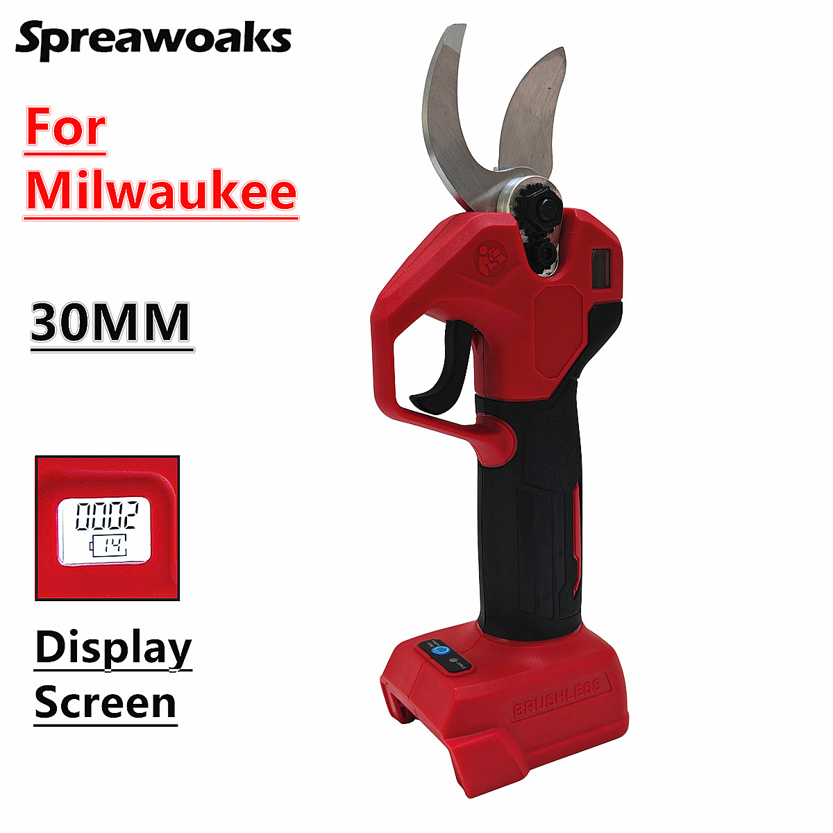 Gardening Tools Spade - Brushless Electric Pruning Shears Pruner With