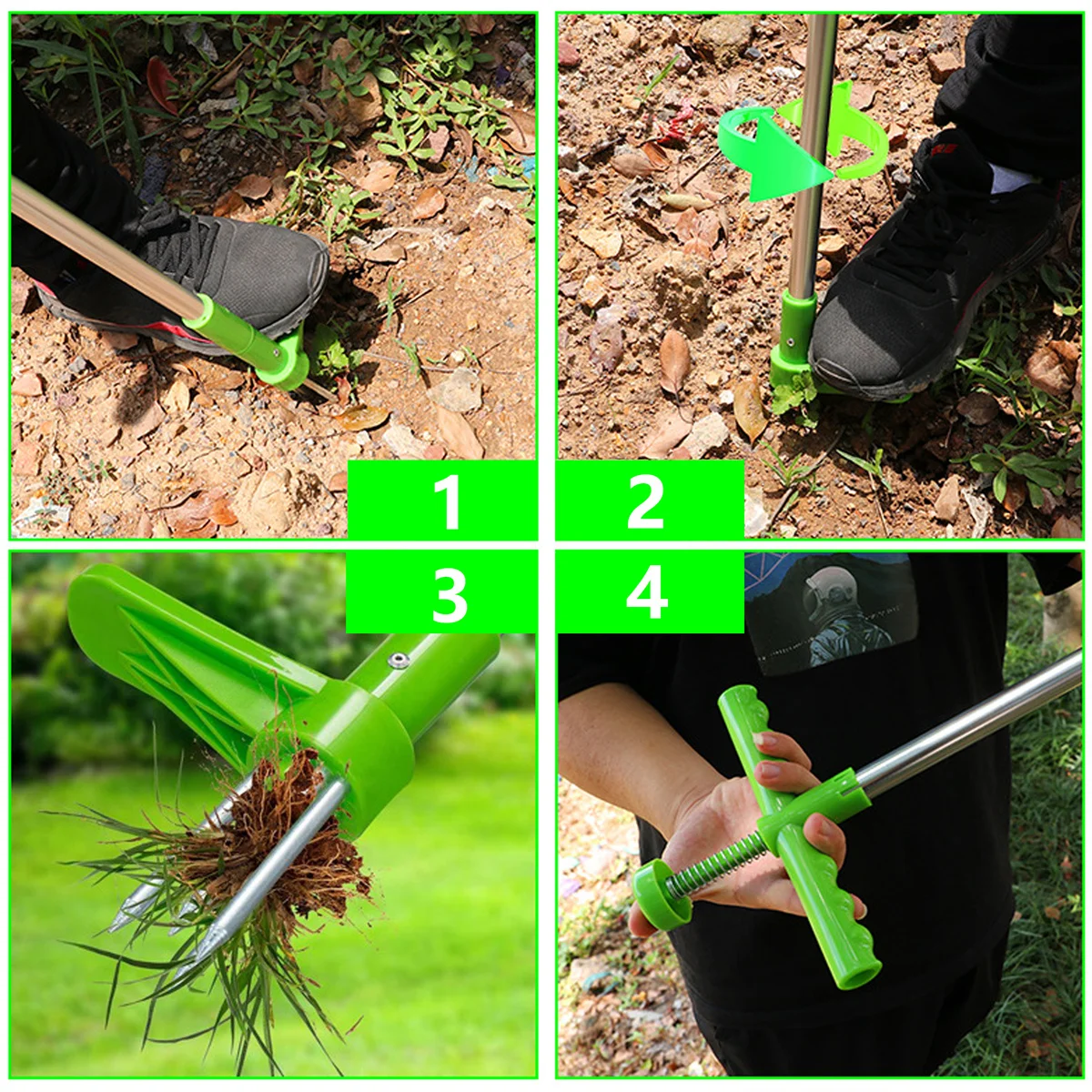 Long Handle Weed Remover Porta - Root Watering Spike ulasan dan harga