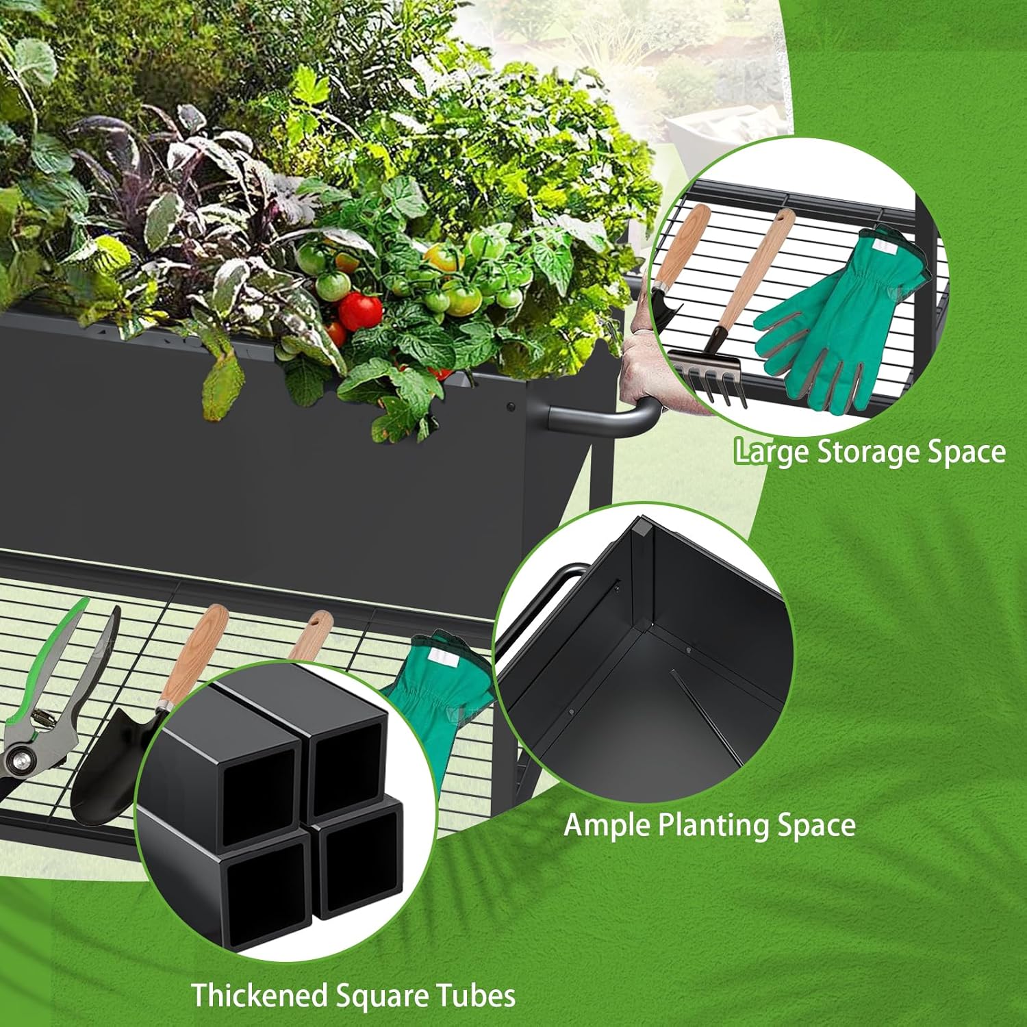 51x26x31.5 inch Raised Garden  - Raised Bed Planter Box ulasan dan harga