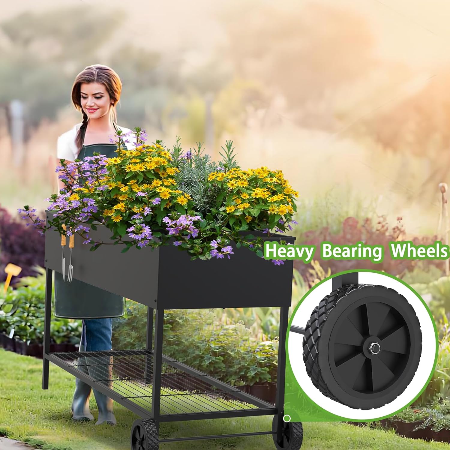51x26x31.5 inch Raised Garden  - Raised Bed Planter Box ulasan dan harga