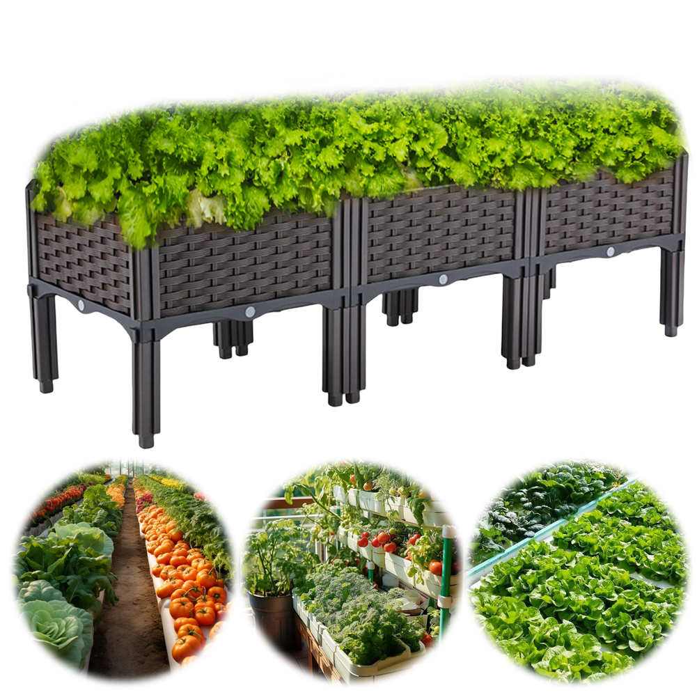 Plastic Raised Garden Bed with - Raised Bed Planter Box ulasan dan harga