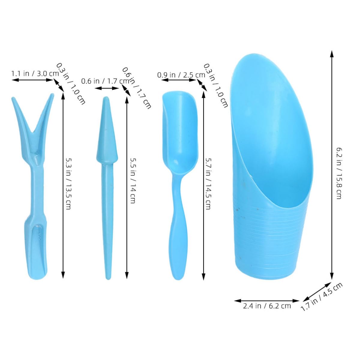 4pcs/set, Plastic Durable Buck - Gardening Tools Spade ulasan dan harga