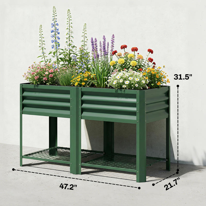 Outsunny Raised Garden Bed Gal - Raised Bed Planter Box ulasan dan harga