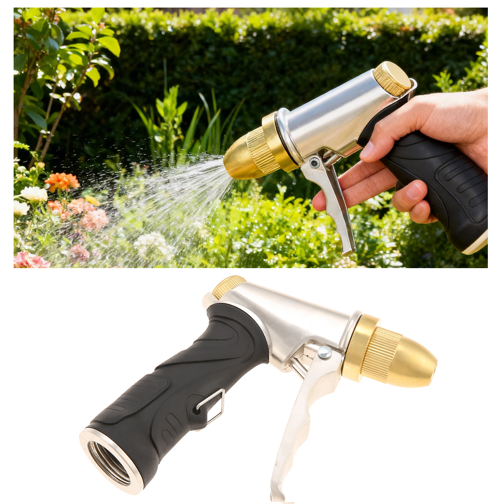 Metal Garden Hose Spray Nozzle - Garden Hose Nozzle ulasan dan harga