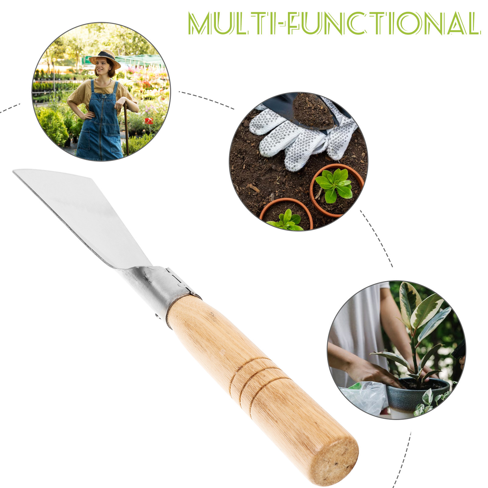 Wood Handle Small Gardening Tr - Garden Hand Trowel ulasan dan harga