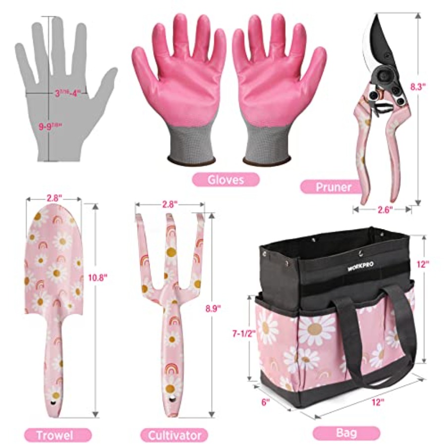 5PCS Gardening Tools, Aluminum - Gardening Tools Set Gift ulasan dan harga