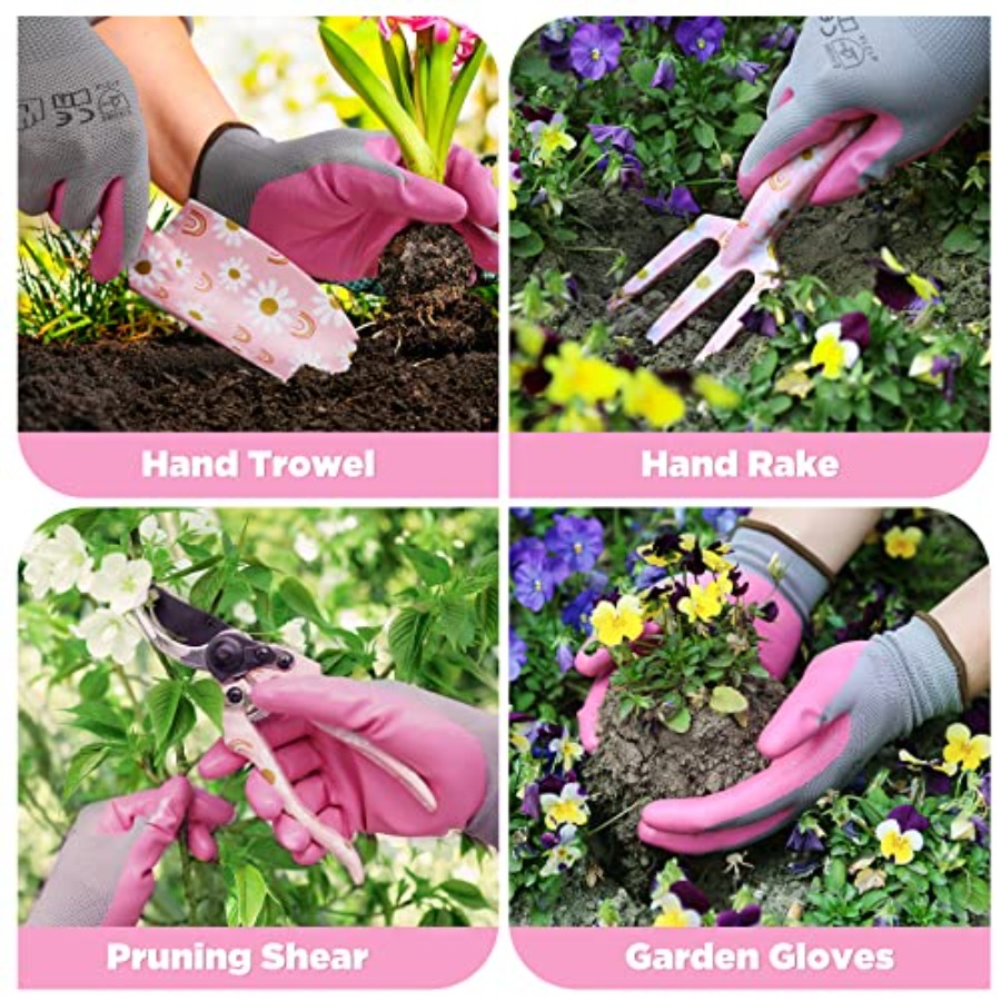 5PCS Gardening Tools, Aluminum - Gardening Tools Set Gift ulasan dan harga