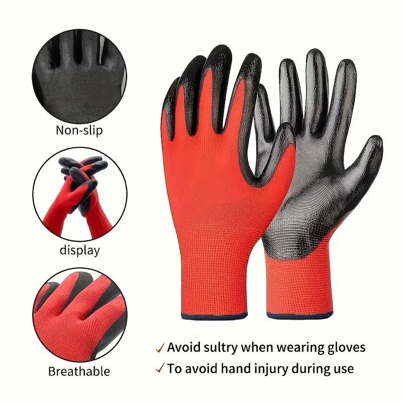 Safety & Work Gloves PU Coated - Gardening Tools Gloves ulasan dan harga
