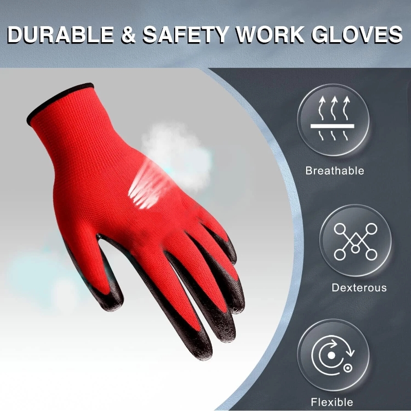 Safety & Work Gloves PU Coated - Gardening Tools Gloves ulasan dan harga