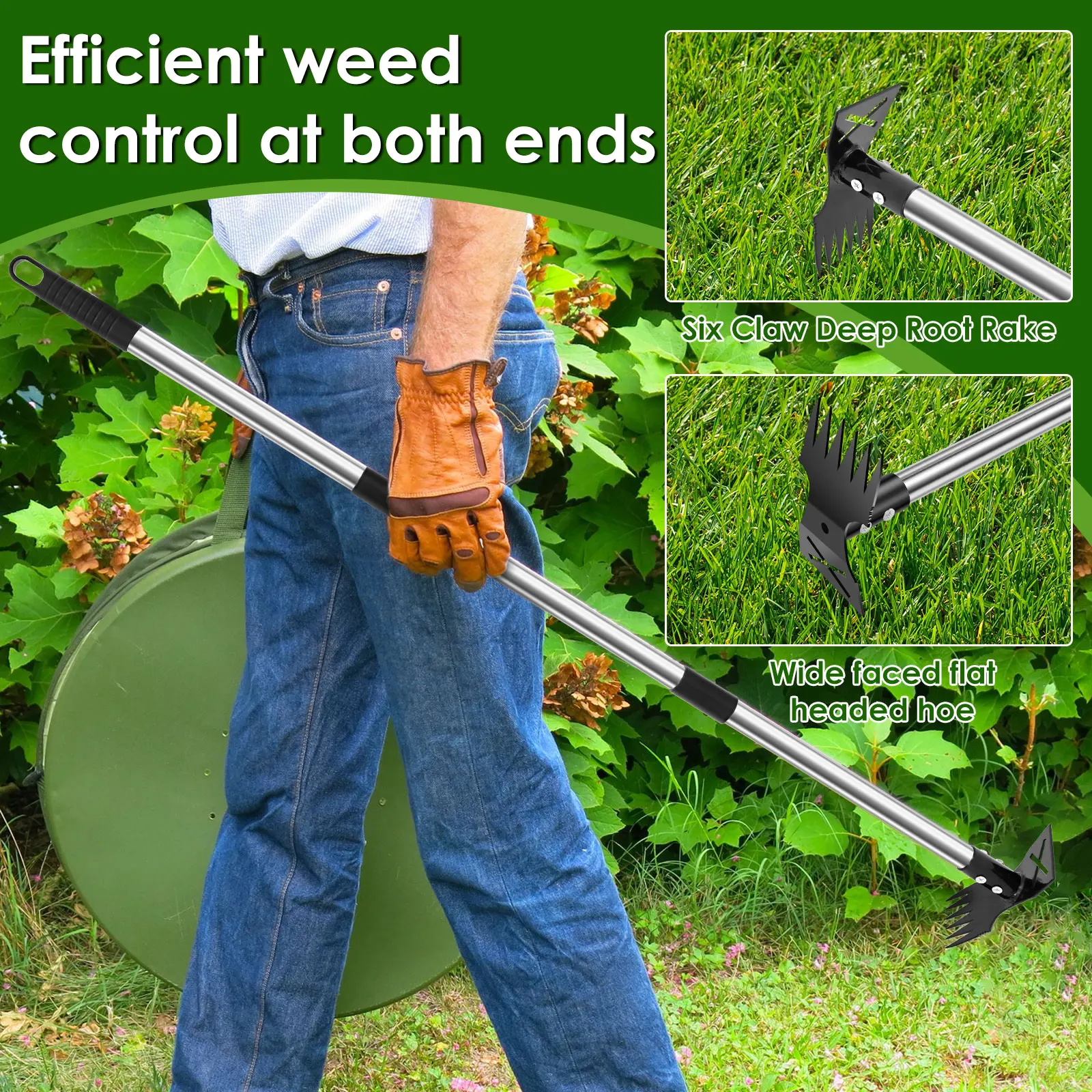Garden Thatch Rake Stainless S - Gardening Tools To Remove Grass ulasan dan harga