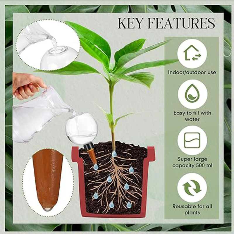 500Ml Automatic Drip Irrigatio - Root Watering Spike ulasan dan harga