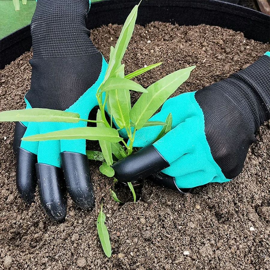 1Pair Gardening Gloves with Cl - Gardening Tools Gloves ulasan dan harga