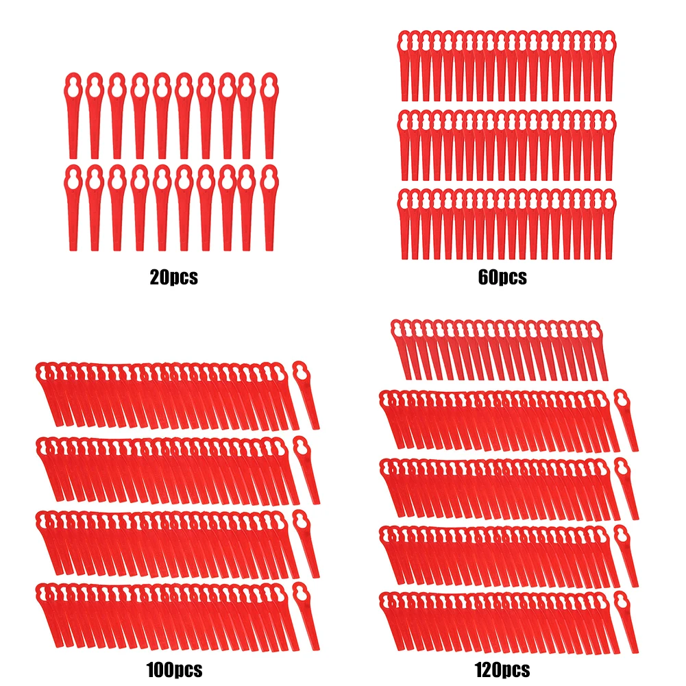 20/60/100/120Pcs Strimmer Blad - Gardening Tools Grass Cutter ulasan dan harga