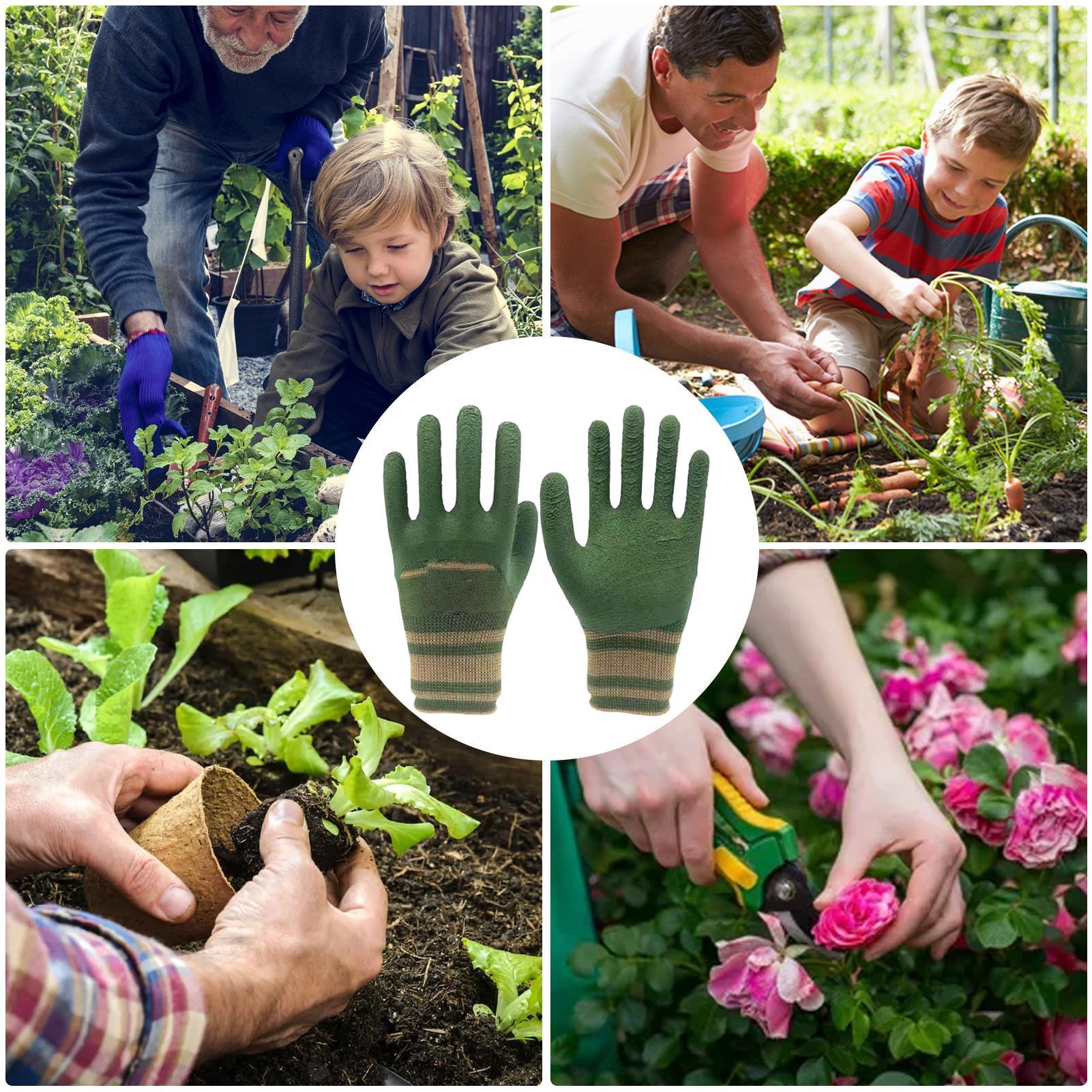 1Pair of Gardening Gloves Rubb - Gardening Tools Gloves ulasan dan harga