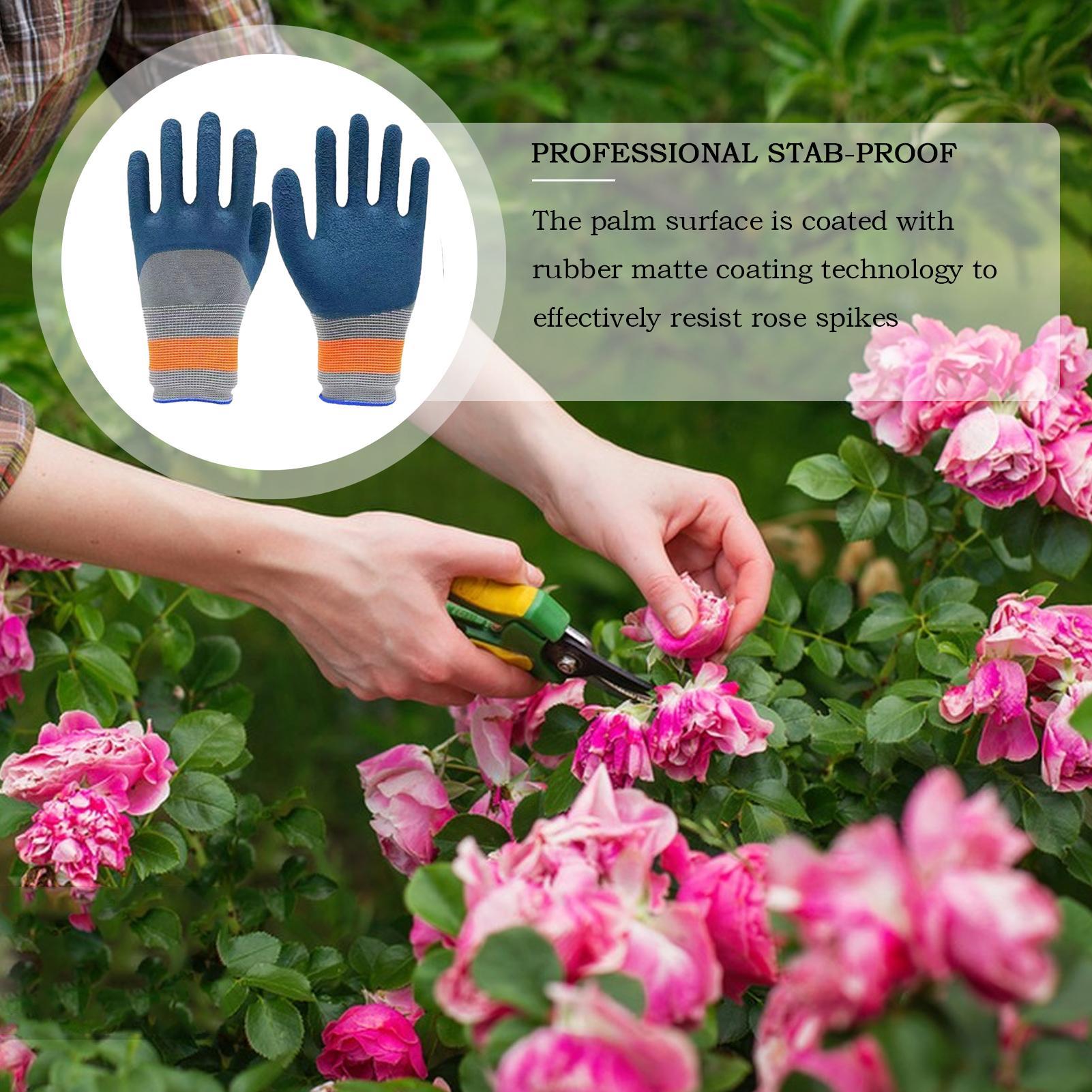 1Pair of Gardening Gloves Rubb - Gardening Tools Gloves ulasan dan harga