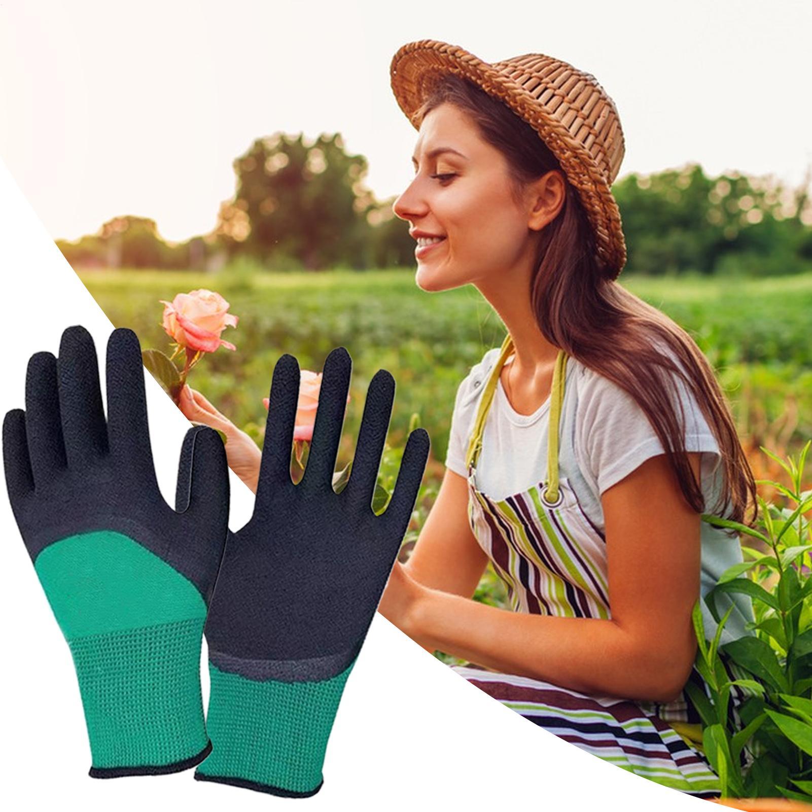 1Pair of Gardening Gloves Rubb - Gardening Tools Gloves ulasan dan harga