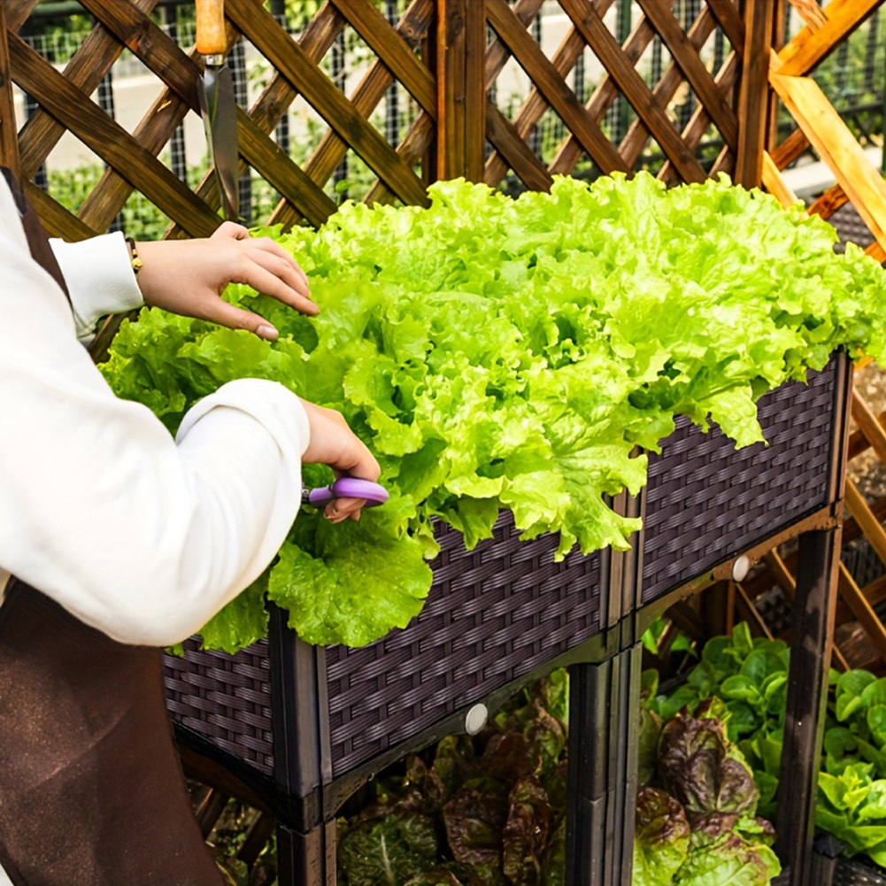 Plastic Raised Planter Box wit - Raised Bed Planter Box ulasan dan harga
