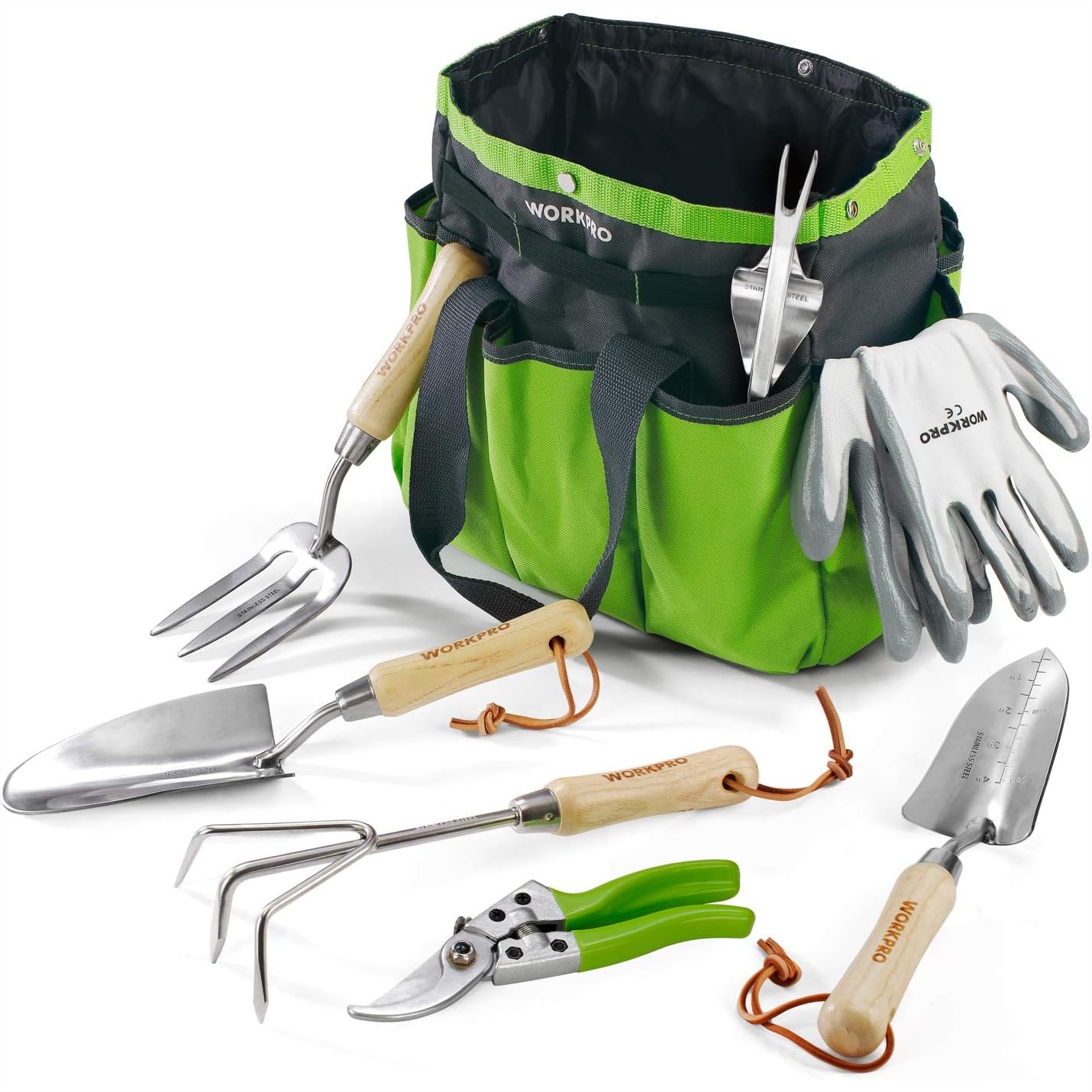 Garden Tools Set, 8 Piece Stai - Gardening Tools Gloves ulasan dan harga