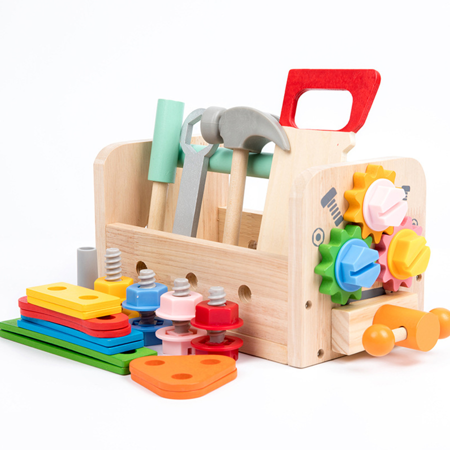 Kids Tool Bench Wooden Set Toy - Gardening Tools Set Gift ulasan dan harga
