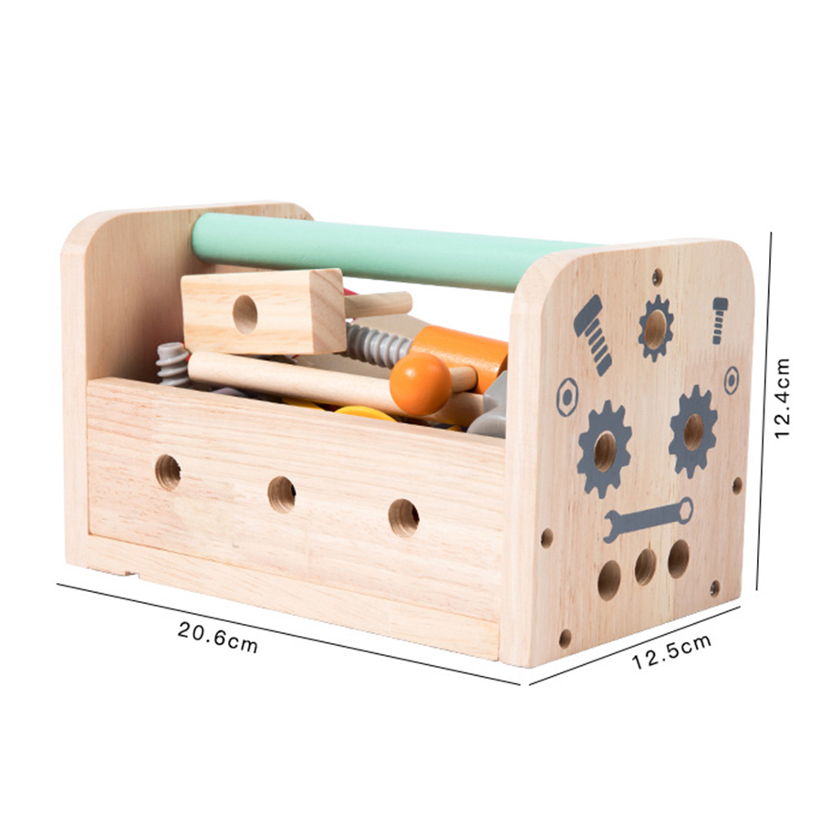Kids Tool Bench Wooden Set Toy - Gardening Tools Set Gift ulasan dan harga