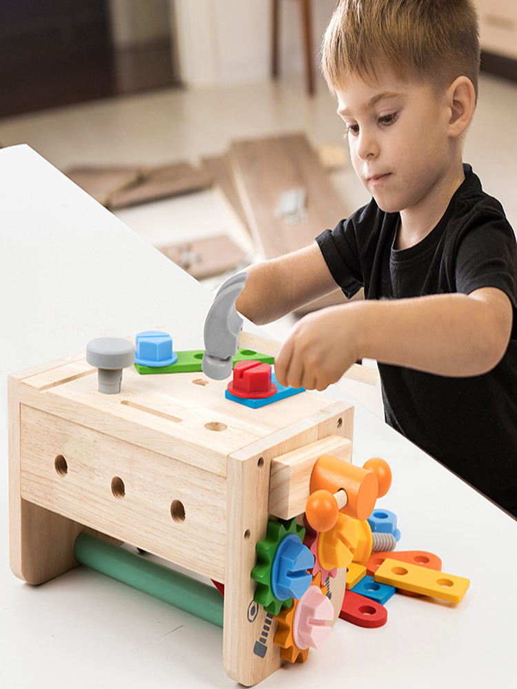 Kids Tool Bench Wooden Set Toy - Gardening Tools Set Gift ulasan dan harga