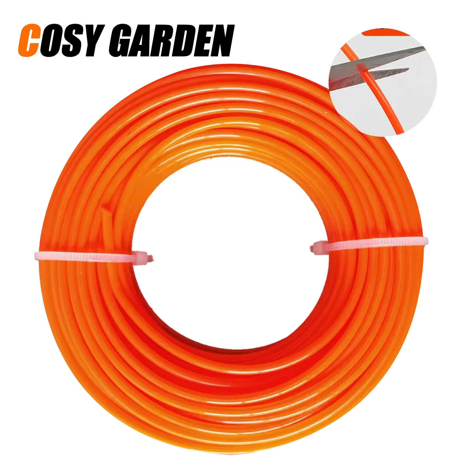 1.6mm～3mm*15M Round Nylon Trim - Gardening Tools Grass Cutter ulasan dan harga