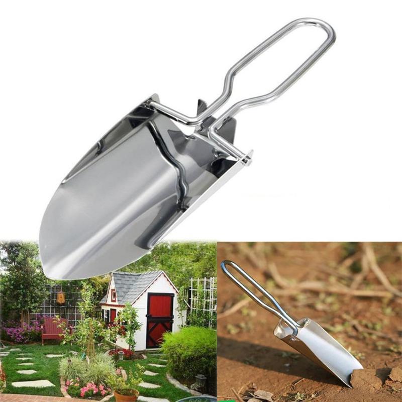1/2pcs Stainless Steel Folding - Gardening Tools Spade ulasan dan harga