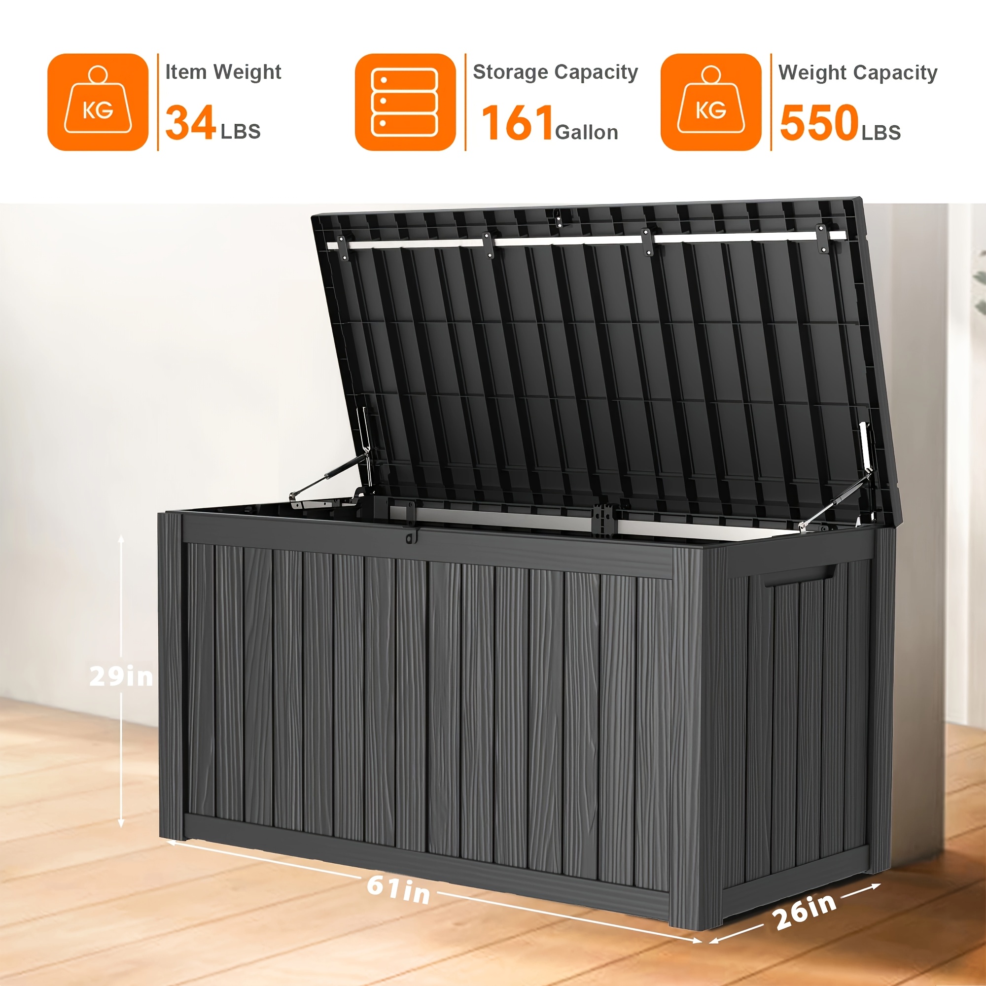 161 Gallon Deck Box, Indoor An - Gardening Tools And Uses ulasan dan harga