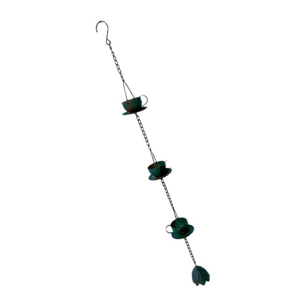 Teacup Rain Chain Decorative V - Gardening Tools Vintage ulasan dan harga