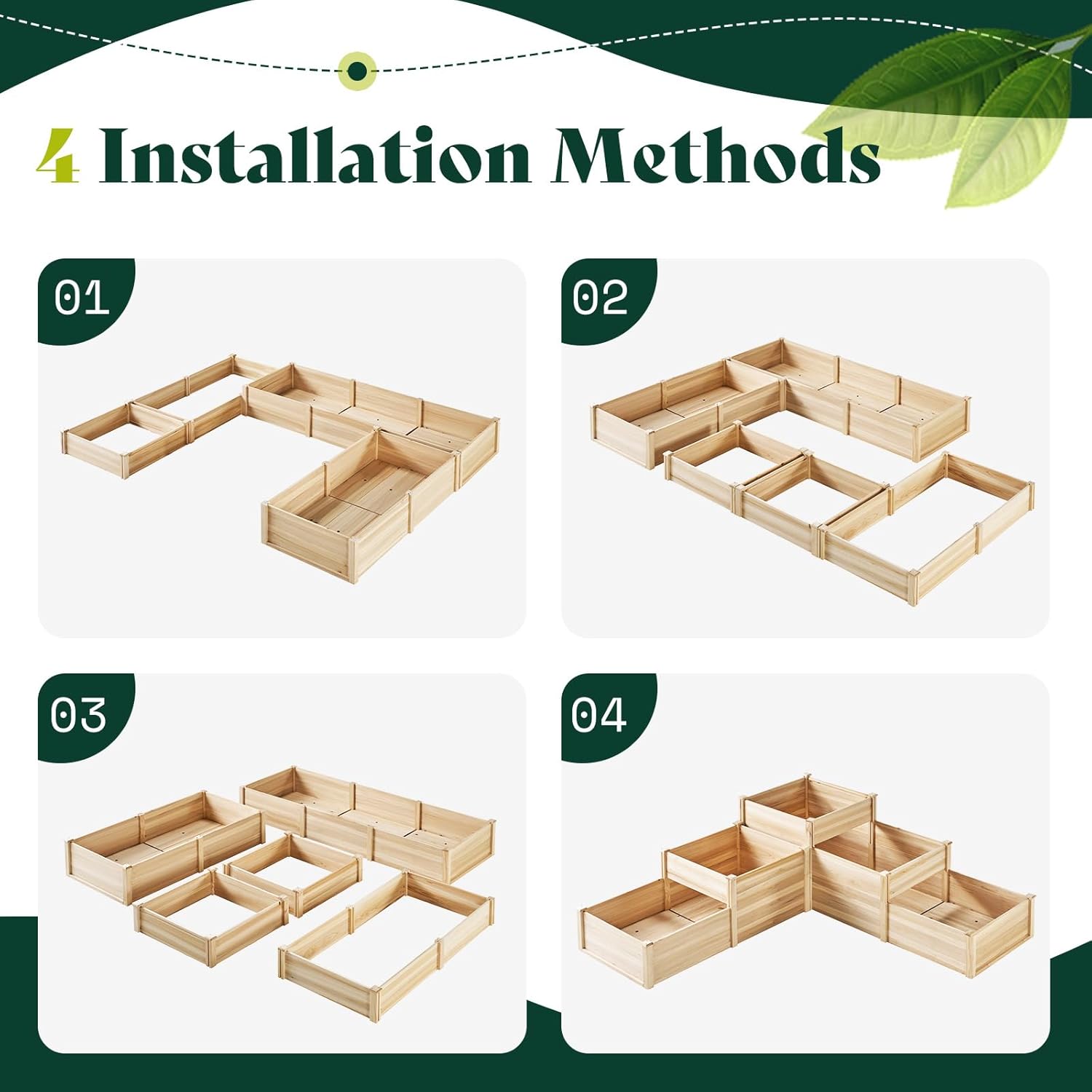 3 Tier Raised Garden Bed for O - Raised Bed Planter Box ulasan dan harga