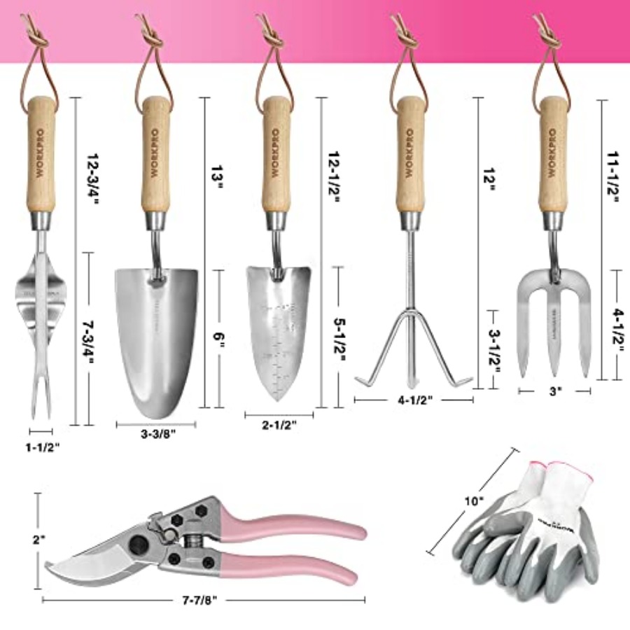 8-Piece Garden Tool Set, Stain - Garden Hand Trowel ulasan dan harga