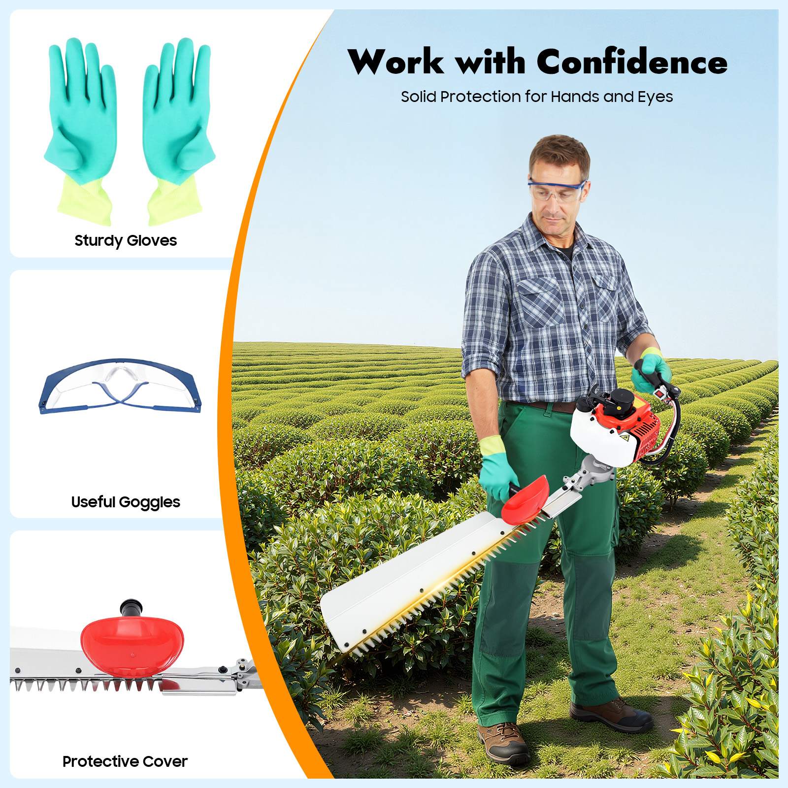 Hedge Trimmer, 22.5cc Single E - Gardening Tools Lowes ulasan dan harga