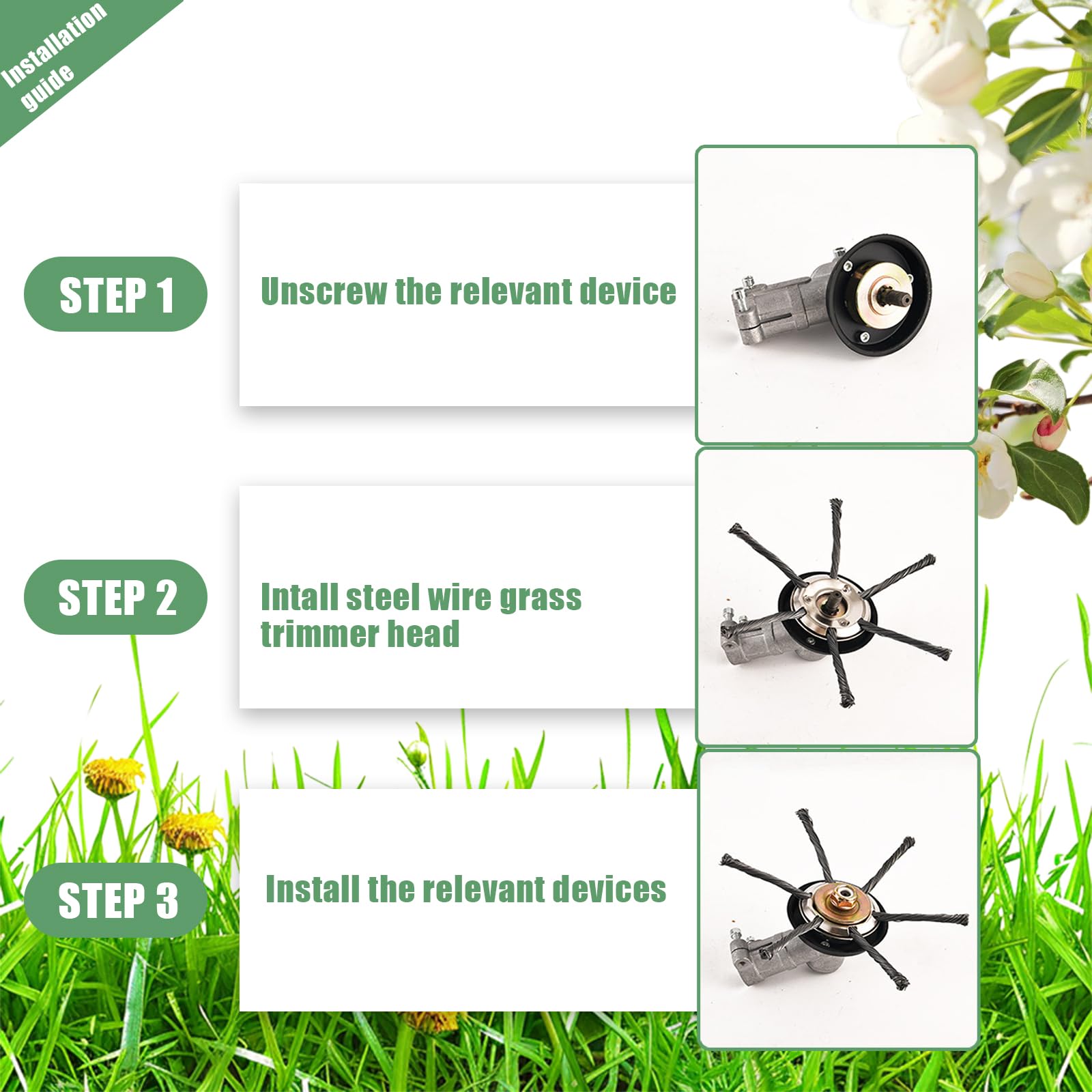 High Efficiency Weed Brush Hea - Gardening Tools Grass Cutter ulasan dan harga