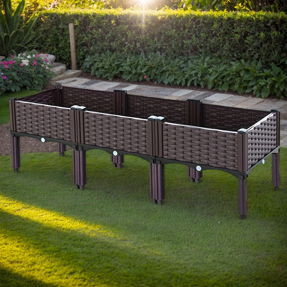 Plastic Raised Garden Bed with - Raised Bed Planter Box ulasan dan harga