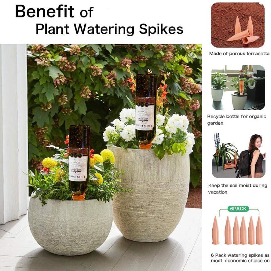 8 PCS Self Watering Terracotta - Root Watering Spike ulasan dan harga