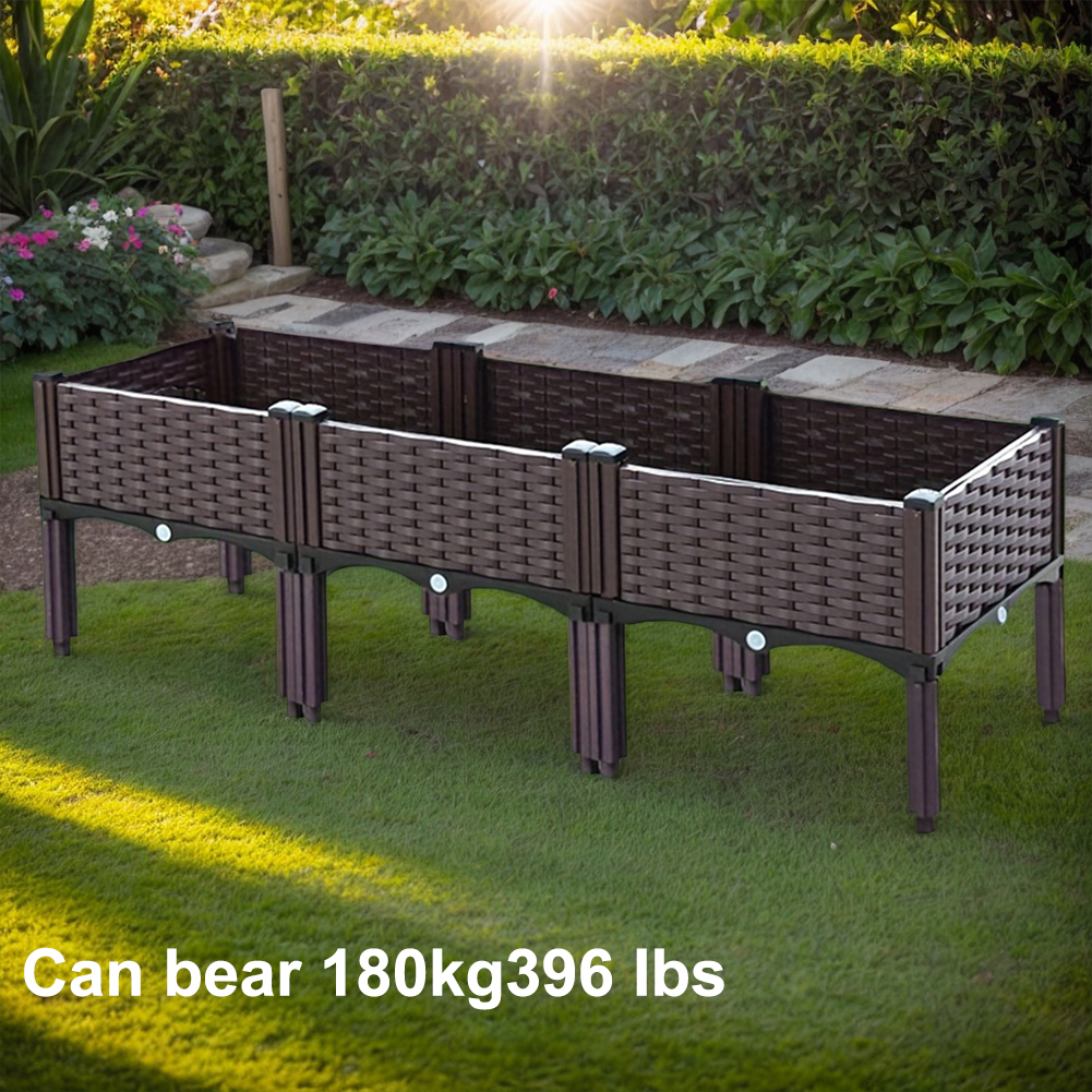 Plastic Raised Garden Bed with - Raised Bed Planter Box ulasan dan harga