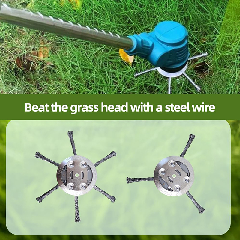 New 3/6 Head Steel Wire Grass  - Gardening Tools Grass Cutter ulasan dan harga