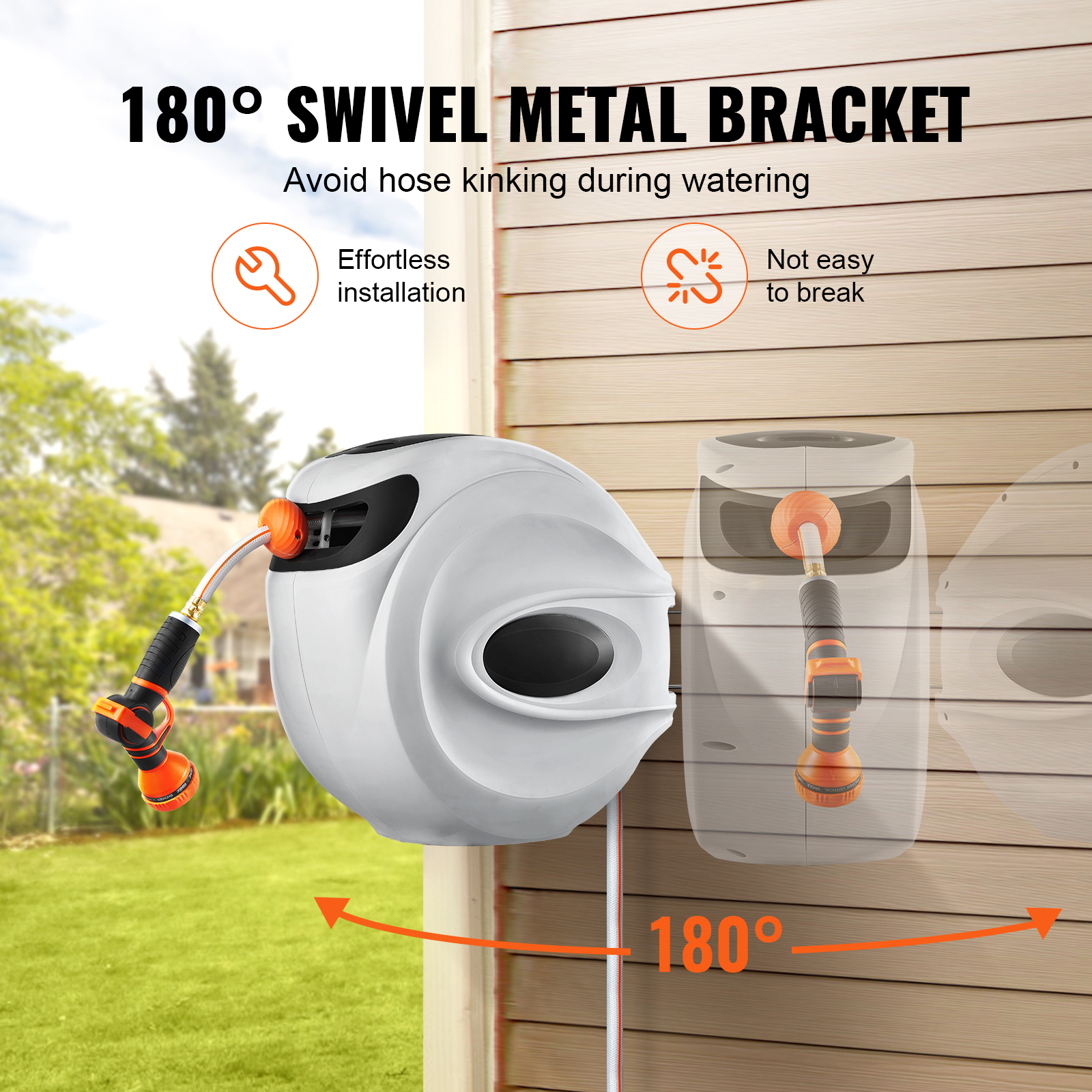 Retractable Hose Reel Water Ho - Garden Hose Nozzle ulasan dan harga
