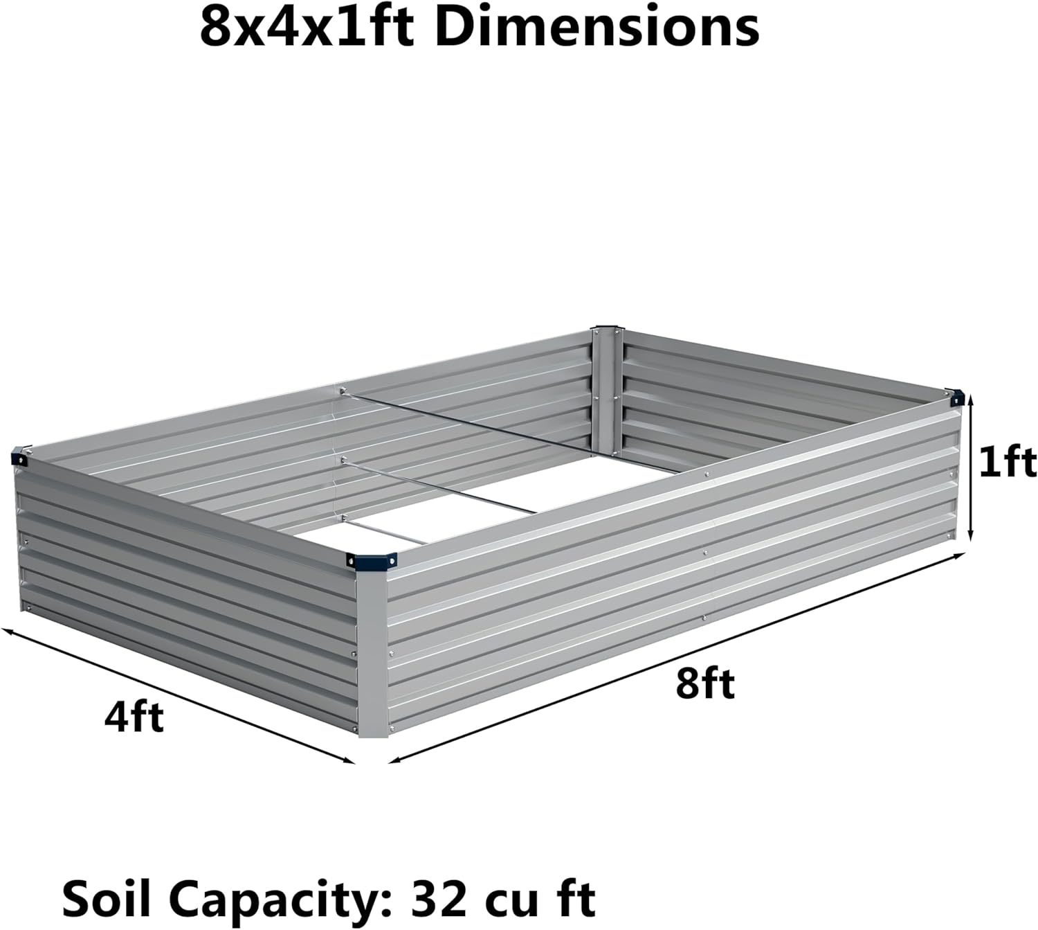 2-Pack Galvanized Raised Garde - Raised Bed Planter Box ulasan dan harga